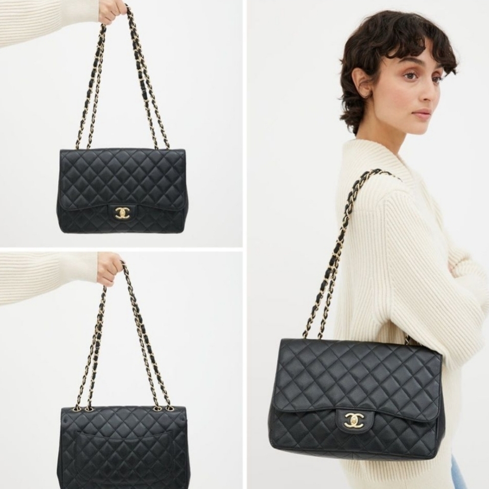 Authentic Channel  leather  flap bag XMAS SALE